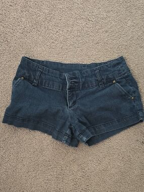 Classic Dark Blue Women's Denim Shorts